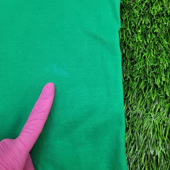 Vintage 80s Jantzen Disco Hippie Button Shirt S/M 19x30 Green - Picture 5 of 12